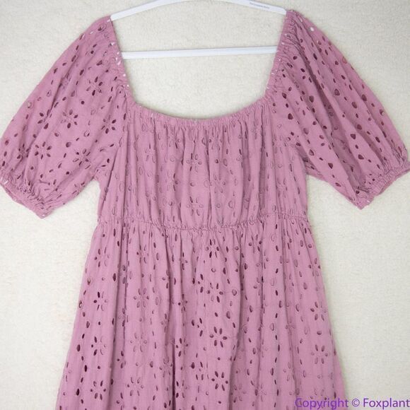 Eloquii Eyelet Tie Front Maxi‎ Dress, 22 - Picture 7 of 16